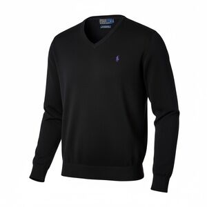 Polo By Ralph Lauren Men V-Neck Jumper Pullover Sweater Size L